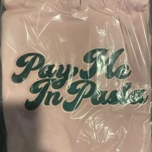 Natalie Noel Tops New Pay Me In Pasta Pink Hoodie Poshmark
